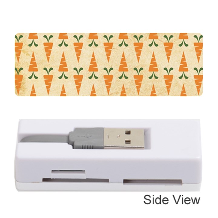 Patter Carrot Pattern Carrot Print Memory Card Reader (Stick)