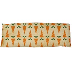 Patter Carrot Pattern Carrot Print Body Pillow Case (dakimakura) by Pakrebo