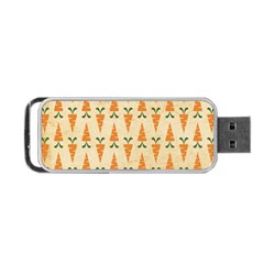 Patter Carrot Pattern Carrot Print Portable Usb Flash (two Sides) by Pakrebo