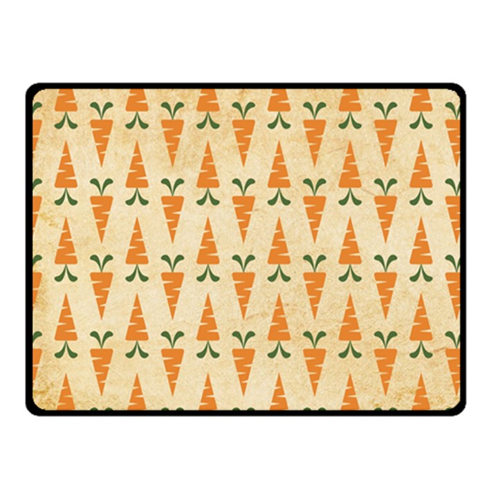 Patter Carrot Pattern Carrot Print Double Sided Fleece Blanket (Small) 