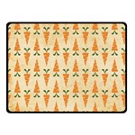 Patter Carrot Pattern Carrot Print Double Sided Fleece Blanket (Small)  45 x34  Blanket Back