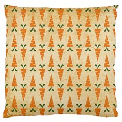 Patter Carrot Pattern Carrot Print Large Flano Cushion Case (one Side) by Pakrebo