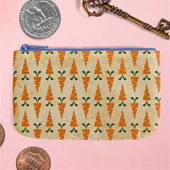 Patter Carrot Pattern Carrot Print Large Coin Purse by Pakrebo