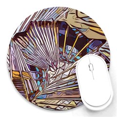 Abstract Drawing Design Modern Round Mousepads by Pakrebo