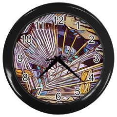 Abstract Drawing Design Modern Wall Clock (black) by Pakrebo