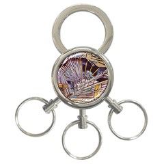 Abstract Drawing Design Modern 3-ring Key Chain by Pakrebo