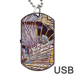 Abstract Drawing Design Modern Dog Tag Usb Flash (two Sides) by Pakrebo