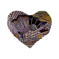 Abstract Drawing Design Modern Standard 16  Premium Heart Shape Cushions by Pakrebo