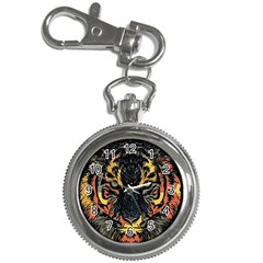 Tiger Predator Abstract Feline Key Chain Watches by Pakrebo