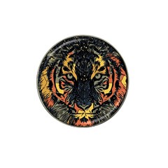 Tiger Predator Abstract Feline Hat Clip Ball Marker (10 Pack) by Pakrebo