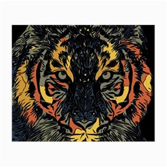 Tiger Predator Abstract Feline Small Glasses Cloth by Pakrebo