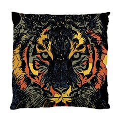 Tiger Predator Abstract Feline Standard Cushion Case (two Sides) by Pakrebo