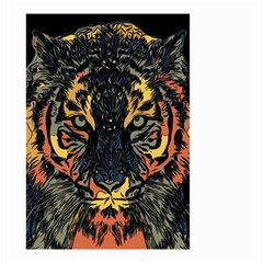 Tiger Predator Abstract Feline Small Garden Flag (two Sides) by Pakrebo