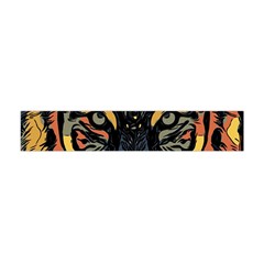 Tiger Predator Abstract Feline Flano Scarf (mini) by Pakrebo