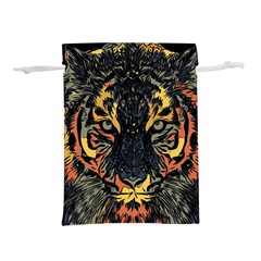 Tiger Predator Abstract Feline Lightweight Drawstring Pouch (m)