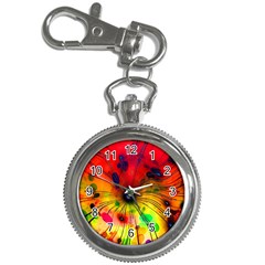 Color Background Structure Lines Key Chain Watches by Pakrebo