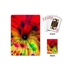 Color Background Structure Lines Playing Cards Single Design (mini) by Pakrebo