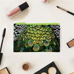 Peacock Feathers Peacock Bird Cosmetic Bag (xs) by Pakrebo