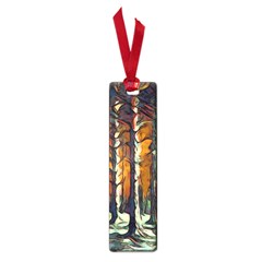 Forest Woods Trees Night Shadows Small Book Marks by Pakrebo