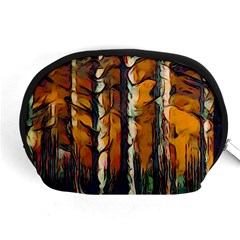 Forest Woods Trees Night Shadows Accessory Pouch (medium) by Pakrebo