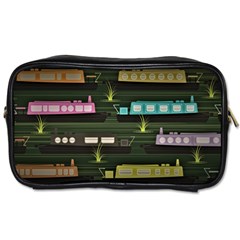 Narrow Boats Scene Pattern Toiletries Bag (one Side) by Pakrebo