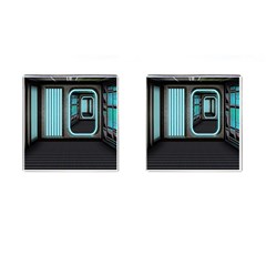 Explore Outer Space Sci Fi Fantasy Cufflinks (square) by Pakrebo