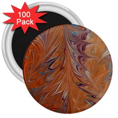 Marbled Paper Mottle Color Movement 3  Magnets (100 Pack) by Pakrebo