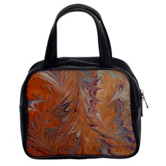 Marbled Paper Mottle Color Movement Classic Handbag (two Sides) by Pakrebo