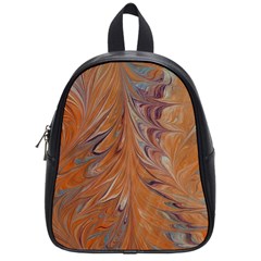 Marbled Paper Mottle Color Movement School Bag (small) by Pakrebo