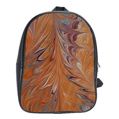 Marbled Paper Mottle Color Movement School Bag (xl) by Pakrebo