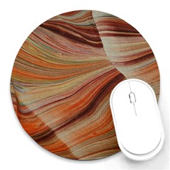 Marbled Paper Mottle Color Movement Round Mousepads