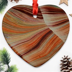 Marbled Paper Mottle Color Movement Ornament (Heart)