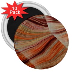 Marbled Paper Mottle Color Movement 3  Magnets (10 pack) 