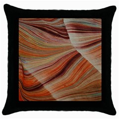 Marbled Paper Mottle Color Movement Throw Pillow Case (Black)