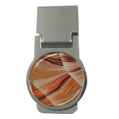 Marbled Paper Mottle Color Movement Money Clips (Round) 