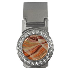 Marbled Paper Mottle Color Movement Money Clips (CZ) 