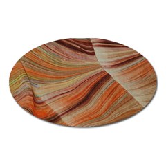 Marbled Paper Mottle Color Movement Oval Magnet