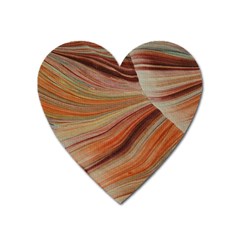 Marbled Paper Mottle Color Movement Heart Magnet