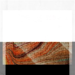 Marbled Paper Mottle Color Movement Rectangular Jigsaw Puzzl