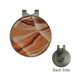 Marbled Paper Mottle Color Movement Hat Clips with Golf Markers