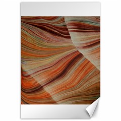 Marbled Paper Mottle Color Movement Canvas 12  x 18 