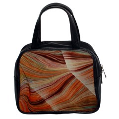 Marbled Paper Mottle Color Movement Classic Handbag (Two Sides)