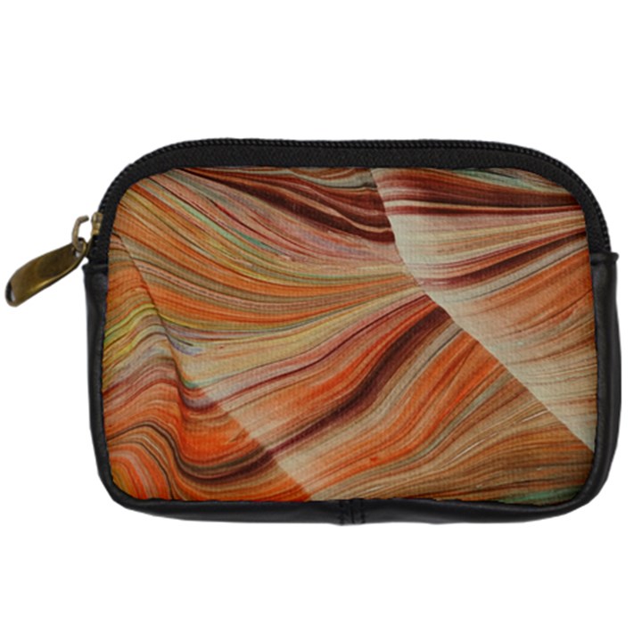 Marbled Paper Mottle Color Movement Digital Camera Leather Case