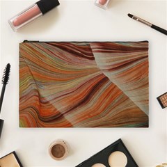 Marbled Paper Mottle Color Movement Cosmetic Bag (Large)