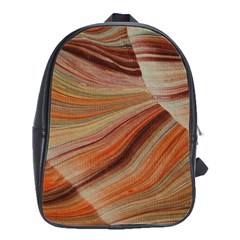 Marbled Paper Mottle Color Movement School Bag (large) by Pakrebo