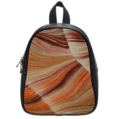 Marbled Paper Mottle Color Movement School Bag (small) by Pakrebo