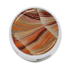 Marbled Paper Mottle Color Movement 4-Port USB Hub (One Side)