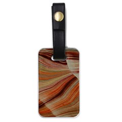 Marbled Paper Mottle Color Movement Luggage Tag (one side)