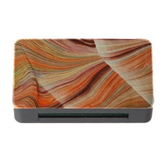 Marbled Paper Mottle Color Movement Memory Card Reader with CF