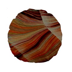 Marbled Paper Mottle Color Movement Standard 15  Premium Round Cushions